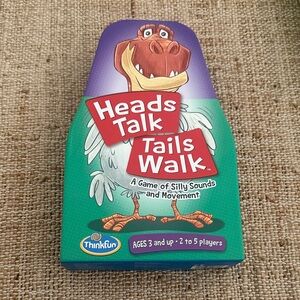 ThinkFun Heads Talk, Tails Walk Silly Sounds & Movement Game age 3+